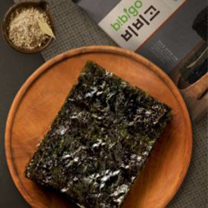 bibigo Roasted Seaweed Snack, Salt and Sesame Oil - 8 Pack